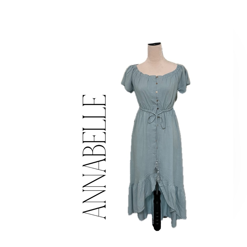 Annabelle Dusty Blue Midi Dress